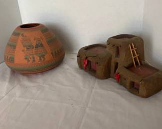 Two Piece Southwestern Motif Decor Set