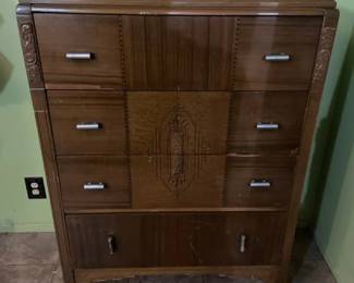Embellished Rolling Dresser