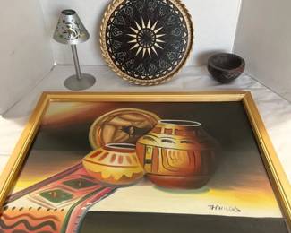 Still Life Oil Painting With Southwestern Decor
