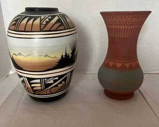 Hand Made Southwestern Vases