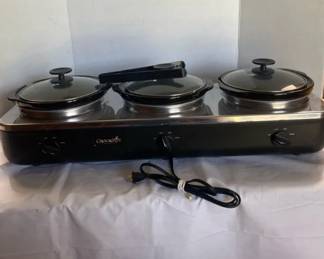 Crockpot Three Dish Slow Cooker