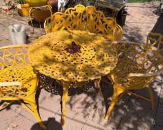 Metal Table And Chairs
