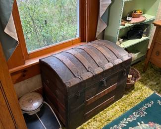 Bedroom 1: dome top trunk 