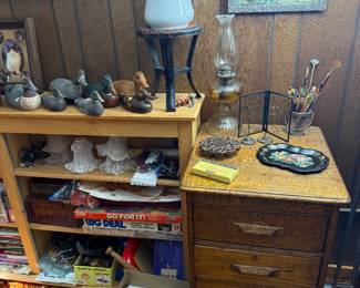 Middle Room: ducks, file cabinet