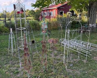 Outside: garden wire 