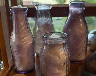 Back Porch: Borden milk bottles 