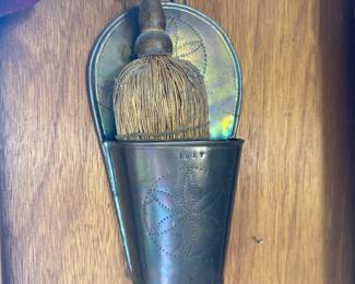 Living Room: 1917 brush holder