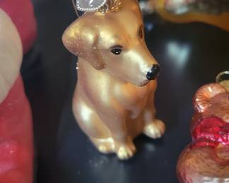 Glass christmas ornaments