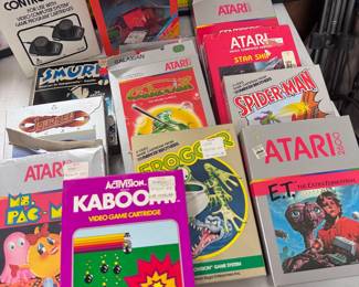 Vintage Atari and Activision games 