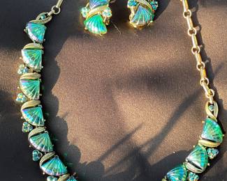 Coro necklace and earrings