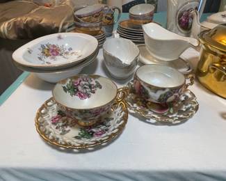Ornate teacups