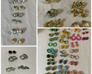 1950-1980 clip-on earrings
