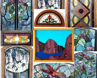 August Warehouse Stained Glass Collage