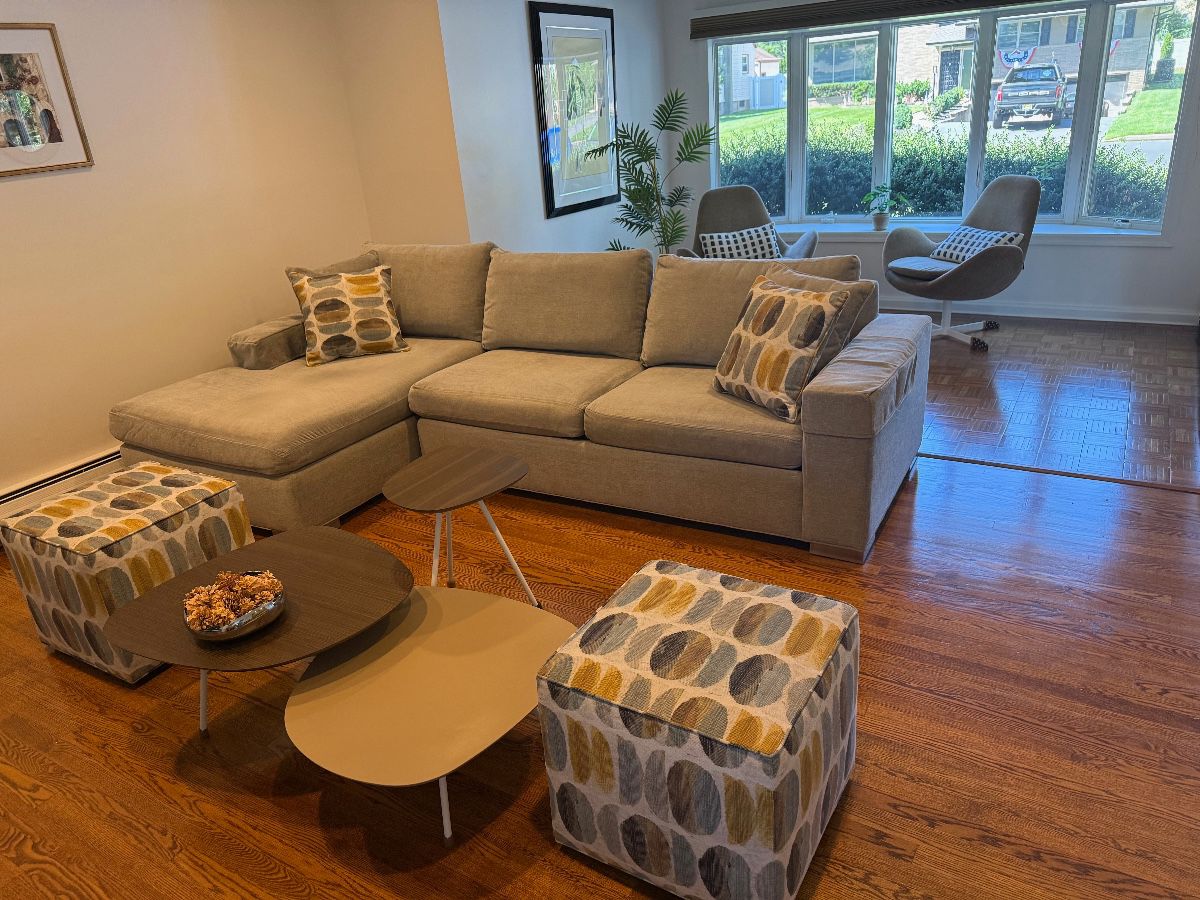 Ethan Allen Grey Sectional