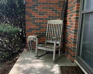 Wood rocking chair
