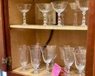 Crystal stem ware