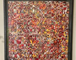 Inter woven canvas art, made in Manhattan
