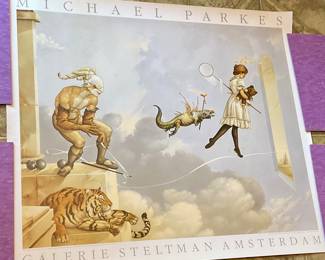 Rolled up posters and prints