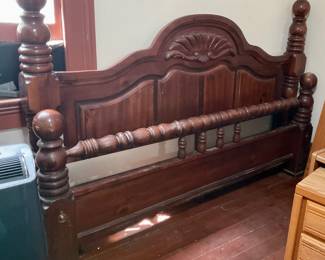 Large king size bed frame, solid wood