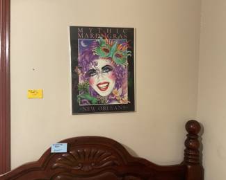 Framed Mardi Gras print