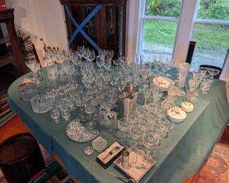 glasses, crystal