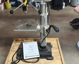 Lot 3: Ryobi 10-Inch Drill Press on Wooden Stand