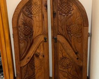 hand carved doors