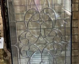4 leaded glass panels