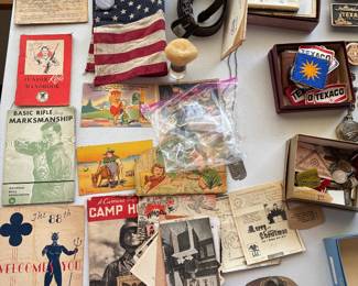 Vintage cards, war collectibles