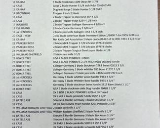 pocket knife list