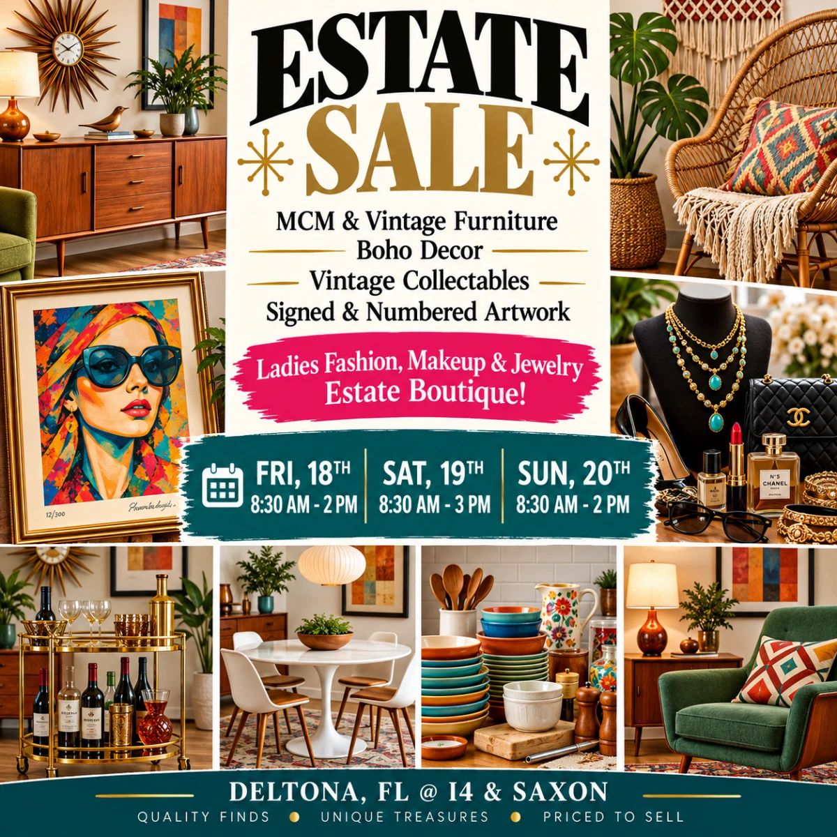 Estate Sale Ad Graphics