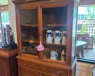 China Cabinet and Steins