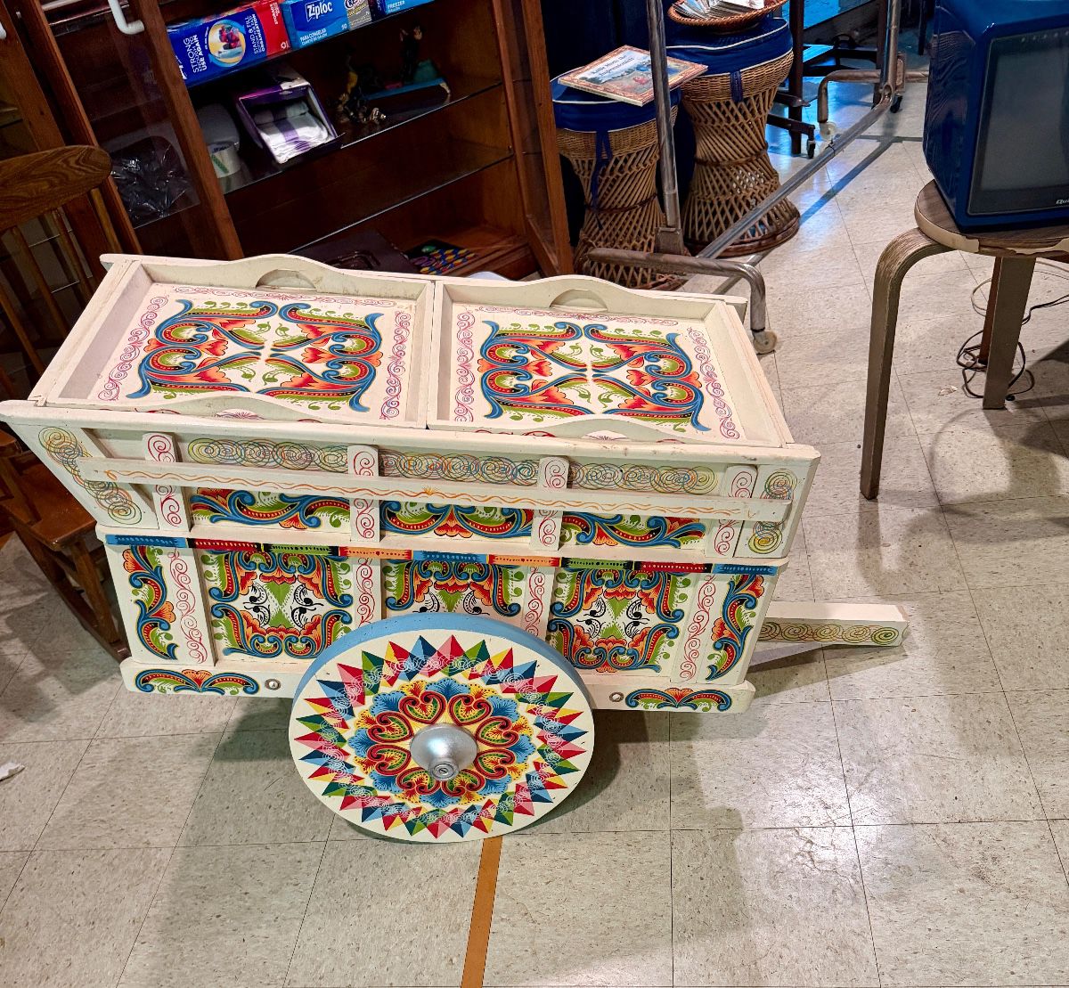Costa Rican Hand Painted Ox Cart