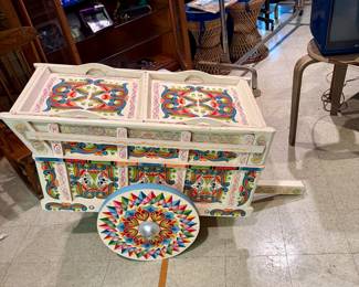 Costa Rican Hand Painted Ox Cart