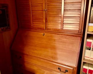 Wooden Drop-Front Secretary
