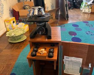1946 Leitz Wetzlar Microscope with Case and Acces