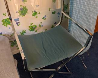 Lucite and Crome Directors Chair