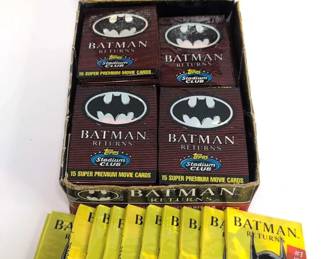 BB016 1991 Sealed Topps Batman Returns Trading Card Packs