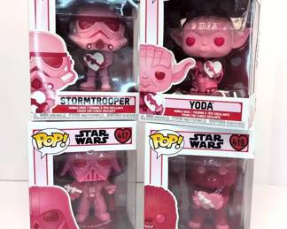 BB008 Funko Pop Star Wars Valentines Bobbleheads NIB