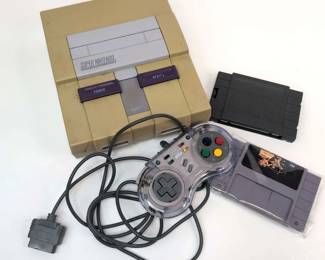 BB029 Super Nintendo Console, Controller and Game