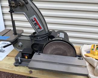 Jet disc and belt sander