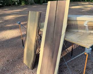 Wenge slab of wood
