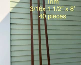 Cherry finished trim