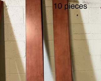 Cherry finished baseboard
