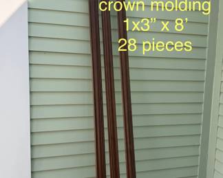 Cherry finished crown molding