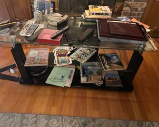 Glass TV stand 