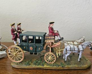 A 1997 Colonial Williamsburg Randolph Carriage figurine by Lang & Wise.