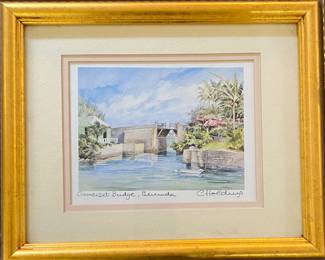 C. Holdings watercolor picture.