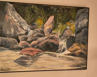 Oil Painting by J. Wright