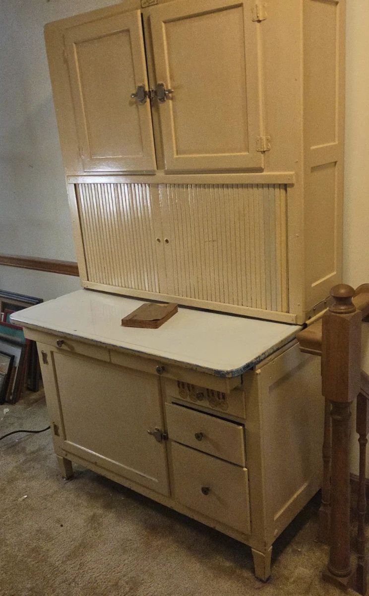 2 Hoosier Beauty Kitchen Cabinet with Cookbook